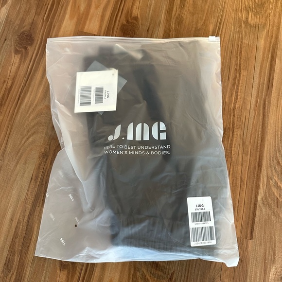 Jing Brown Elastic Waist A-Line Vegan Leather Shorts - Picture 5 of 6